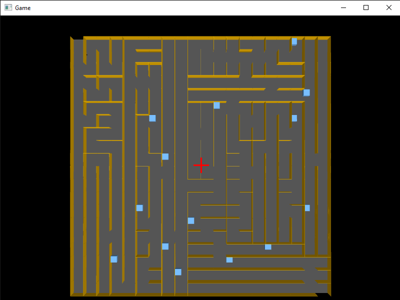 Maze with chest locations.